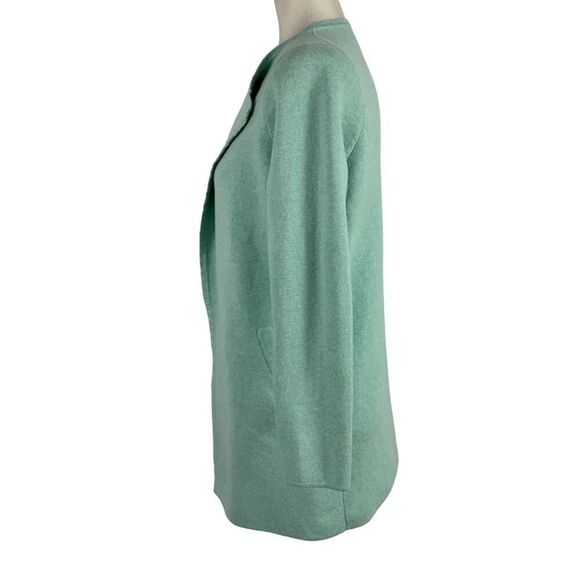 J Crew Vanessa Longline Open Front Cardigan Sweater Coat XS Mint Green AC619 - Picture 5 of 14